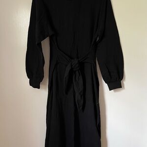 Sophisticated Black Long Sleeve Dress